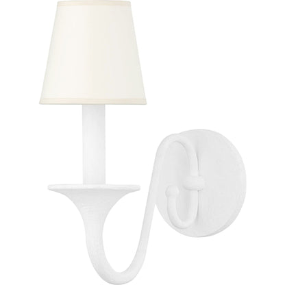 Windsor Wall Sconce by Hudson Valley in white. Made from steel in a cottage & farmhouse style.