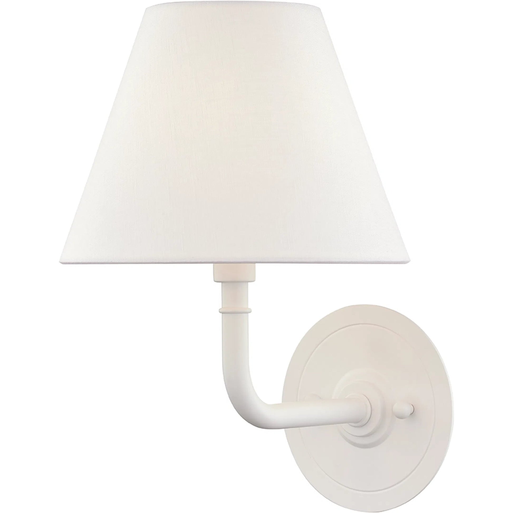 Signature NO.1 Wall Sconce by Hudson Valley in white. Made from brass in a transitional style.