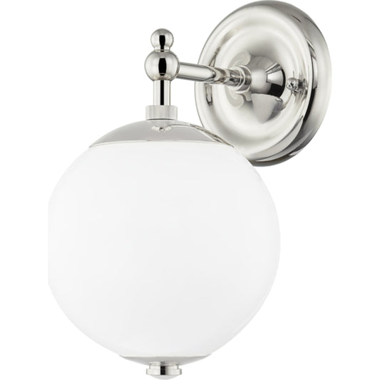 Sphere NO. 1 Wall Sconce by Hudson Valley. Made from brass in a transitional style.
