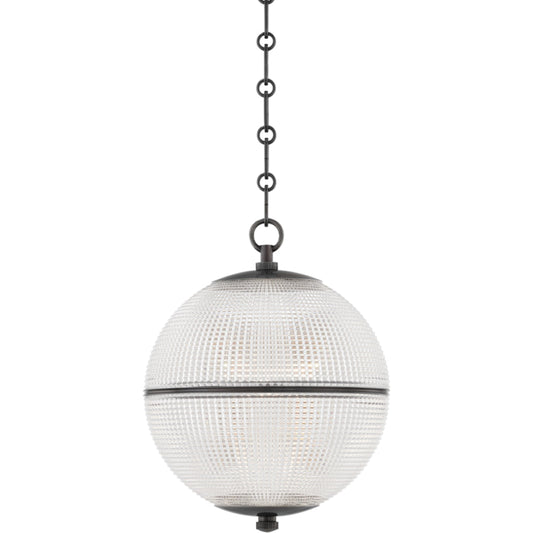 Sphere NO. 3 Pendant by Hudson Valley. Made from brass in a transitional style.