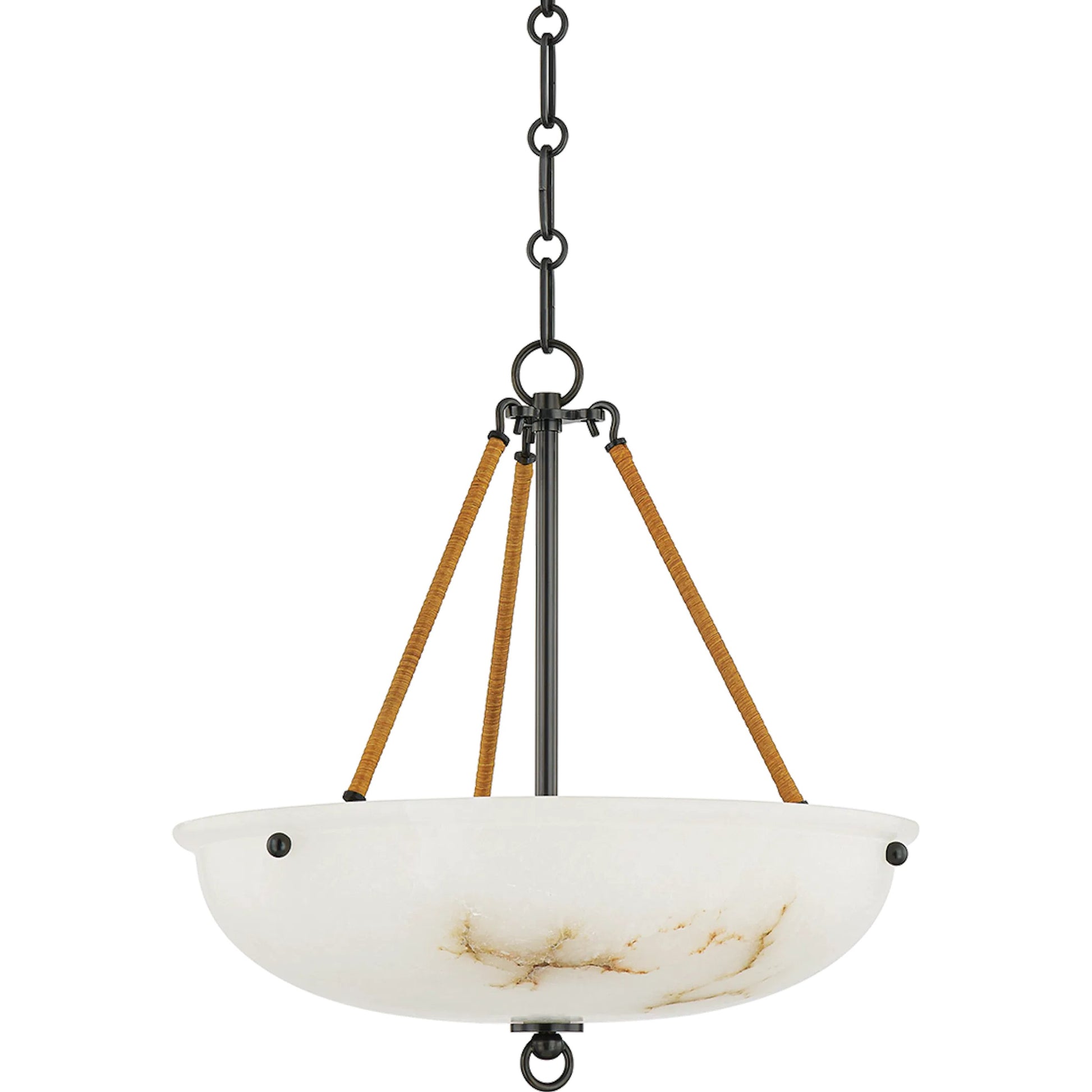 Somerset 3 Light Pendant by Hudson Valley in distressed bronze. Made from brass in a modern style.