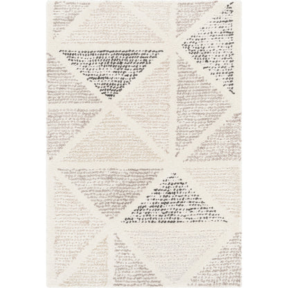 Melody MDY-2004 Rug by Surya in black, charcoal, slate, brown, cream. Made from 100% wool in a unique style.