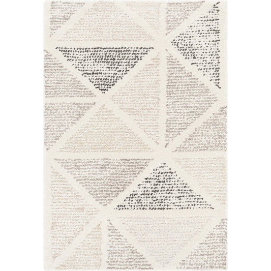 Melody Rug by Surya in black, charcoal, light gray. Made from 100% wool in a unique style.