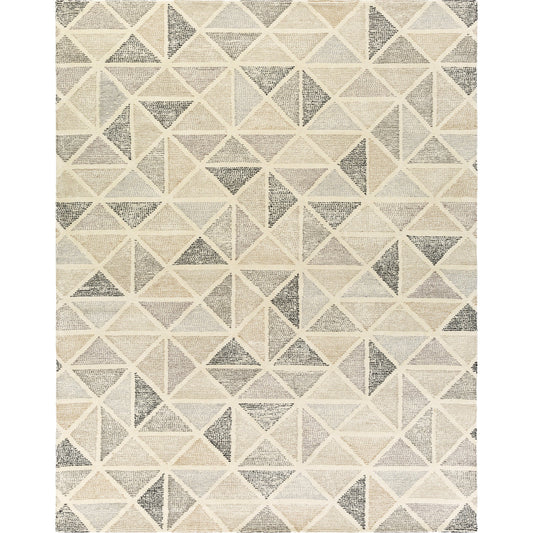 Melody Rug by Surya in black, charcoal, light gray. Made from 100% wool in a unique style.