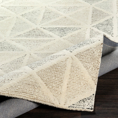 Melody MDY-2004 Rug by Surya in black, charcoal, slate, brown, cream. Made from 100% wool in a unique style.