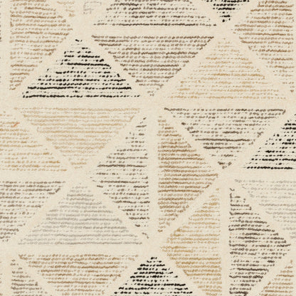 Melody MDY-2004 Rug by Surya in black, charcoal, slate, brown, cream. Made from 100% wool in a unique style.