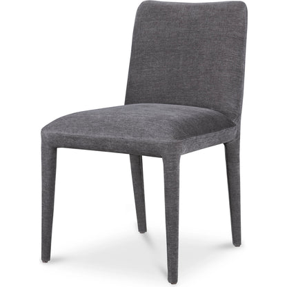 Calla Dining Chair (Set of 2) by Moe's Home Collection in brown. Made from top grain leather, ash wood frame, rubber wood legs in a modern style.