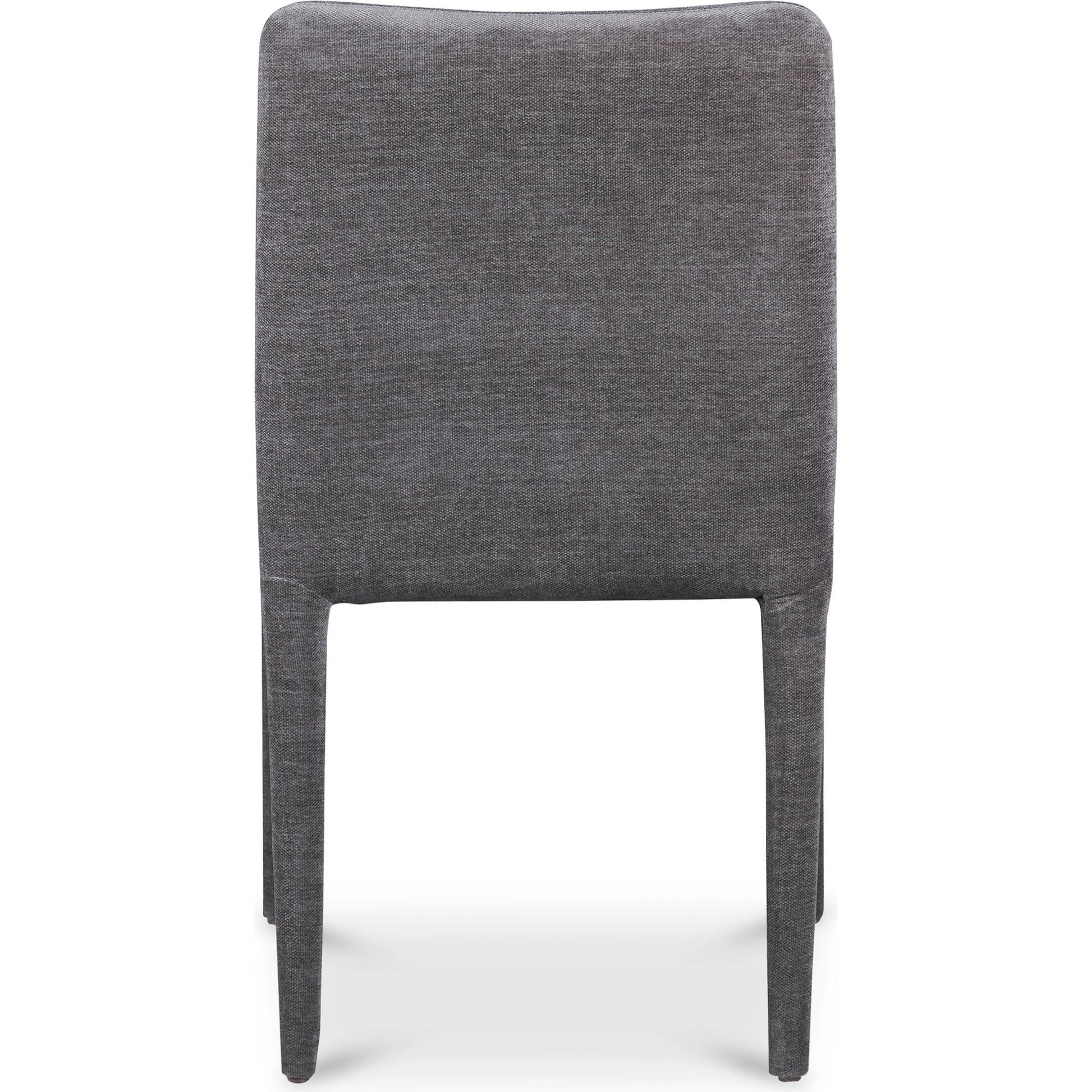 Calla Dining Chair (Set of 2) by Moe's Home Collection in brown. Made from top grain leather, ash wood frame, rubber wood legs in a modern style.