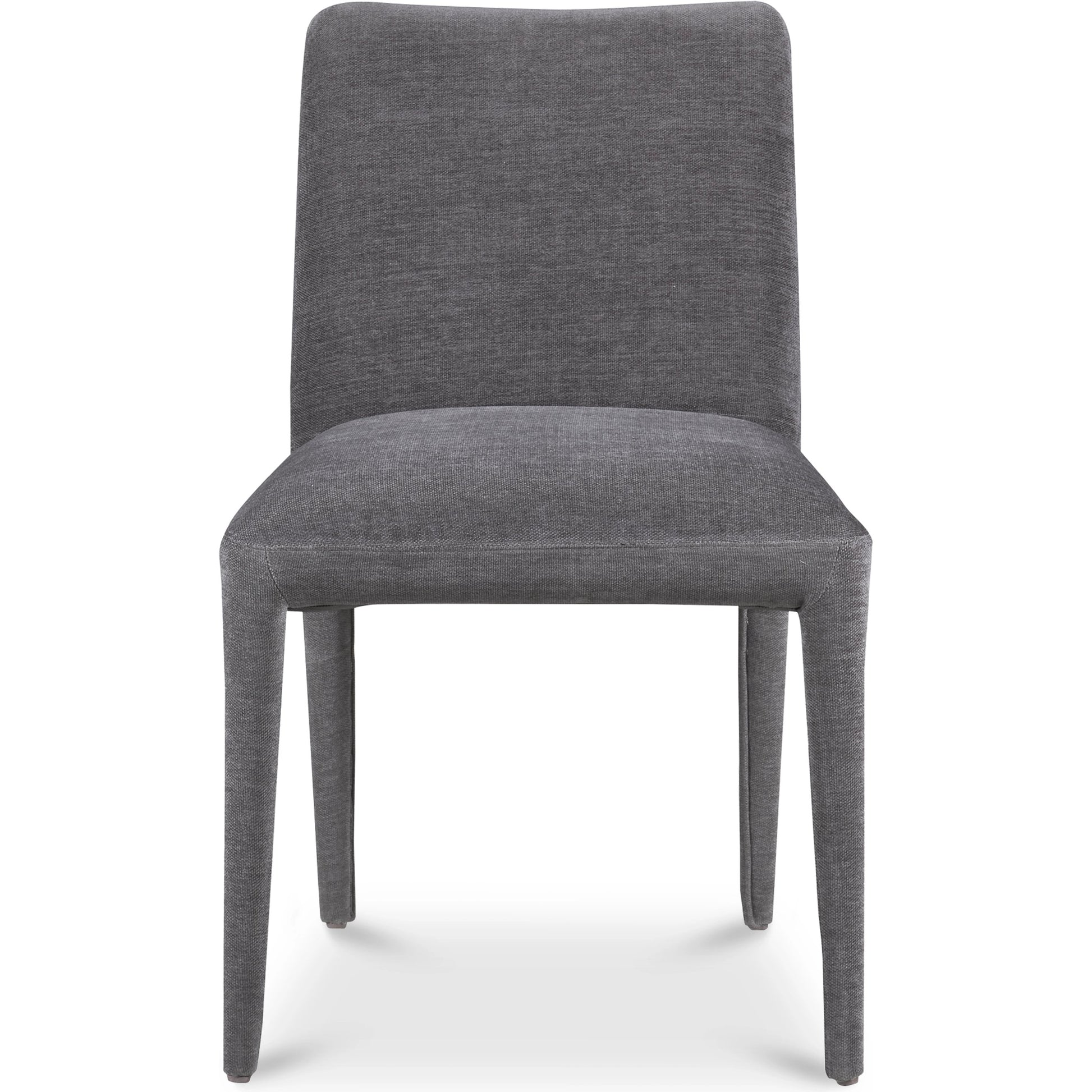 Calla Dining Chair (Set of 2) by Moe's Home Collection in brown. Made from top grain leather, ash wood frame, rubber wood legs in a modern style.