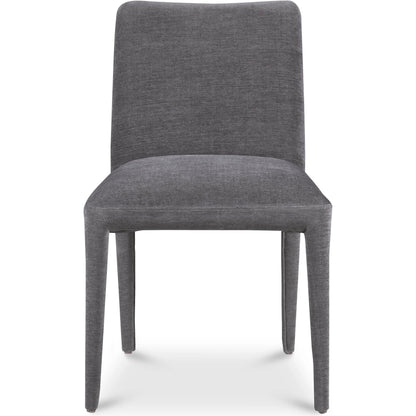 Calla Dining Chair (Set of 2) by Moe's Home Collection in brown. Made from top grain leather, ash wood frame, rubber wood legs in a modern style.