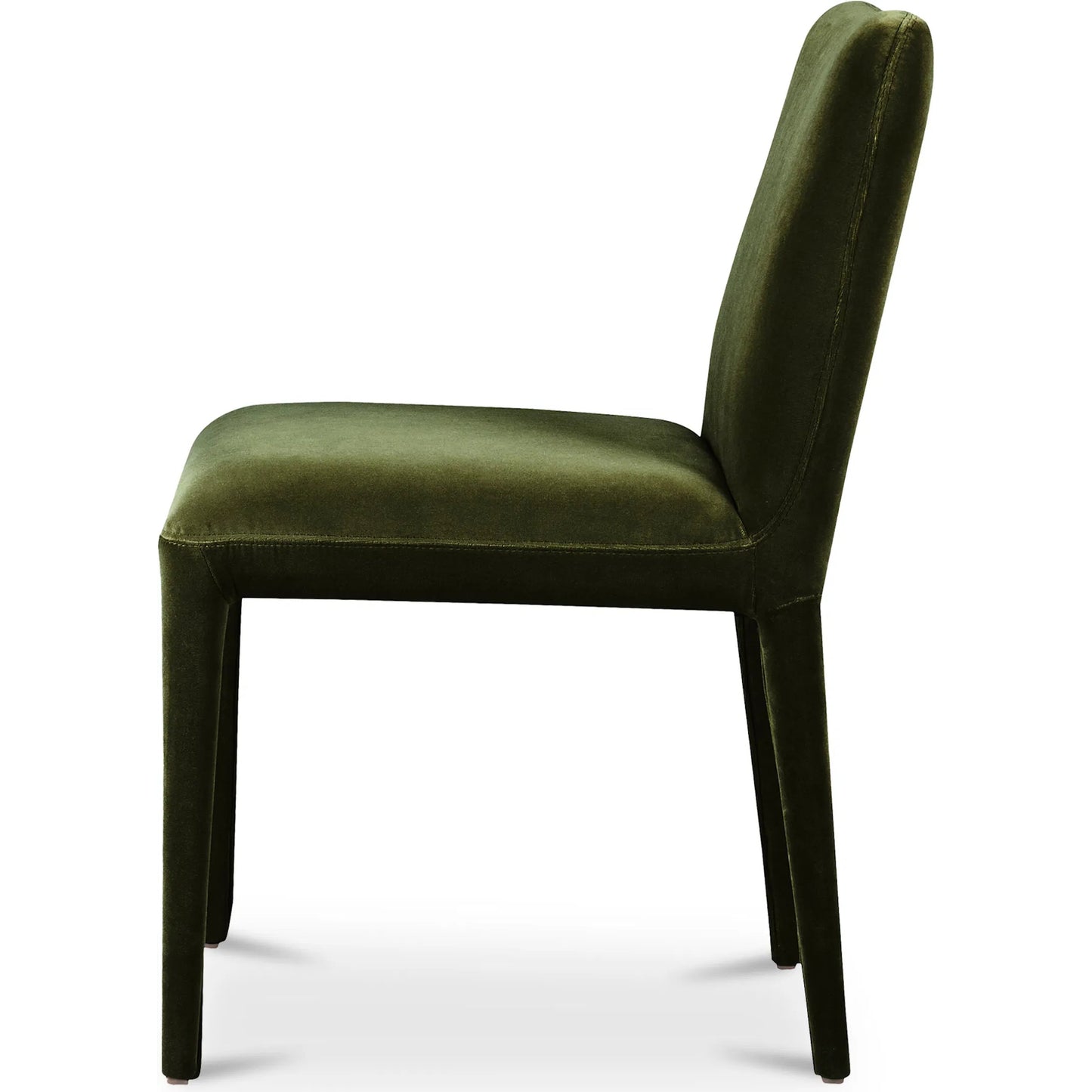 007 SI-2253629 | Additional Silo | Calla Dining Chair Velvet (Set of 2) by Moe's Home Collection in green velvet. Made from upholstery: 100% polyester, ash wood frame, rubber wood legs, foam in a eclectic & global style.