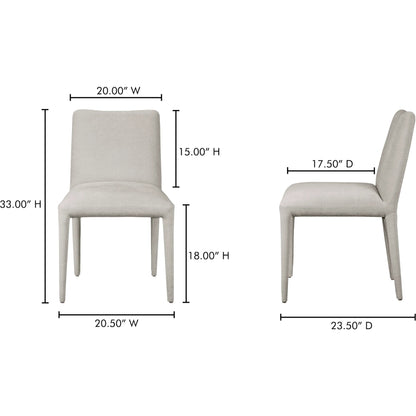 Calla Dining Chair (Set of 2) by Moe's Home Collection in brown. Made from top grain leather, ash wood frame, rubber wood legs in a modern style.