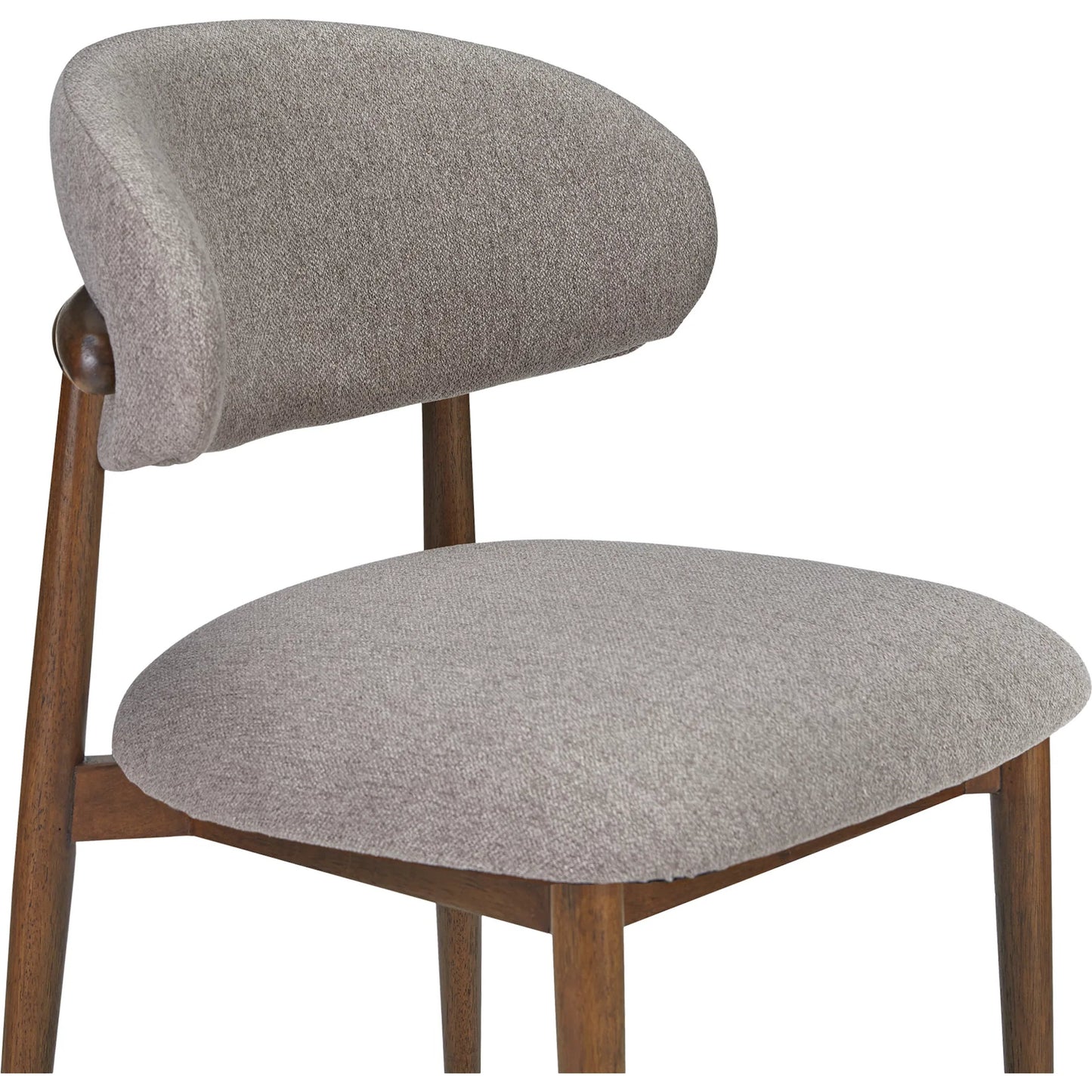 003 SI-2367998 | Closeup | Ellie Counter Stool by Moe's Home Collection. Made from upholstery: 100% polyester, rubber wood frame, plywood in a transitional style.