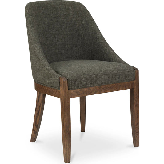 Edward Dining Chair by Moe's Home Collection in b23-1. Made from upholstery: 100% polyester, solid oak frame, plywood in a unique style.