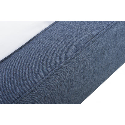 Zest Wide Upholstered Bed by Zest. Made from rubberwood, fabric in a modern style.