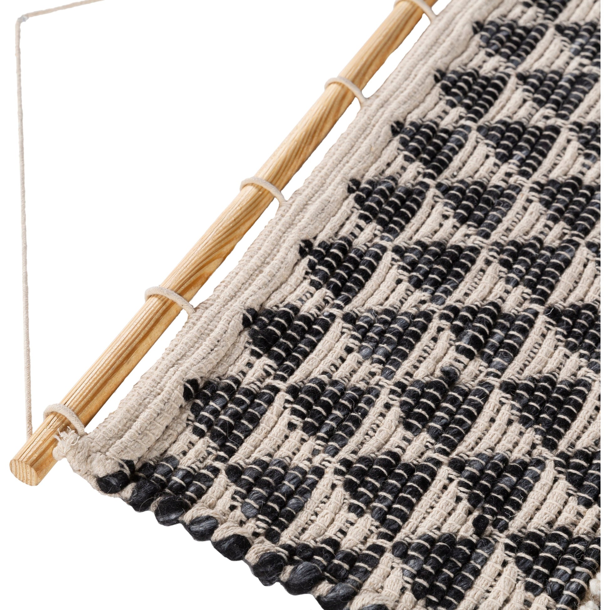 Merida Wall Hanging - 25345 by Surya in black, taupe. Made from 70% wool, 20% polyester, 10% cotton in a eclectic & global style.