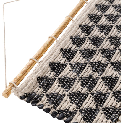 Merida Wall Hanging - 25345 by Surya in black, taupe. Made from 70% wool, 20% polyester, 10% cotton in a eclectic & global style.