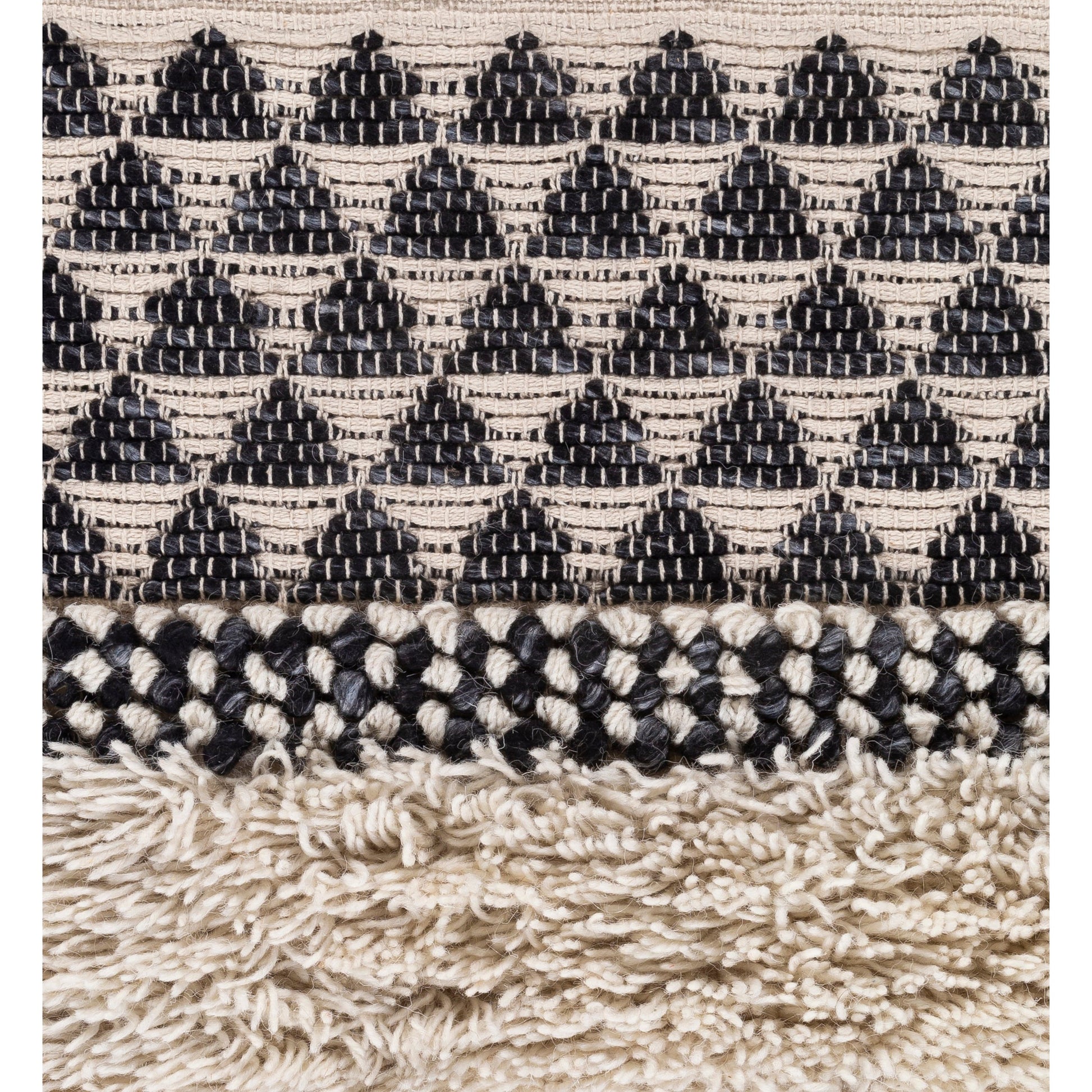 Merida Wall Hanging - 25345 by Surya in black, taupe. Made from 70% wool, 20% polyester, 10% cotton in a eclectic & global style.