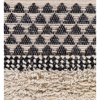 Merida Wall Hanging - 25345 by Surya in black, taupe. Made from 70% wool, 20% polyester, 10% cotton in a eclectic & global style.