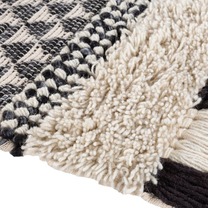 Merida Wall Hanging - 25345 by Surya in black, taupe. Made from 70% wool, 20% polyester, 10% cotton in a eclectic & global style.