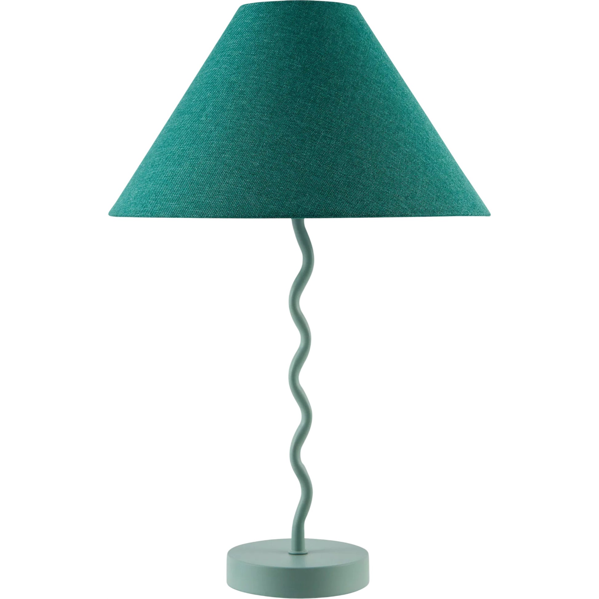 Meander Accent Table Lamp by Livabliss in painted. Made from steel, linen in a unique style.