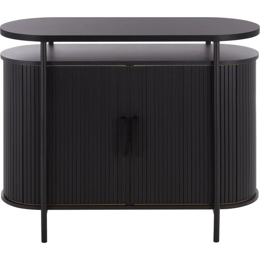 Dutchess Tambour Doors Compact Sideboard/Media Stand by HedgeApple Essentials. Made from mdf steel pipe in a modern style.