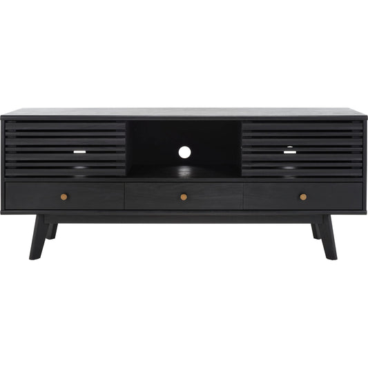 Alatar 3 Drawer 1 Shelf Media Stand by Safavieh. Made from particle board, mdf, solid wood in a modern style.