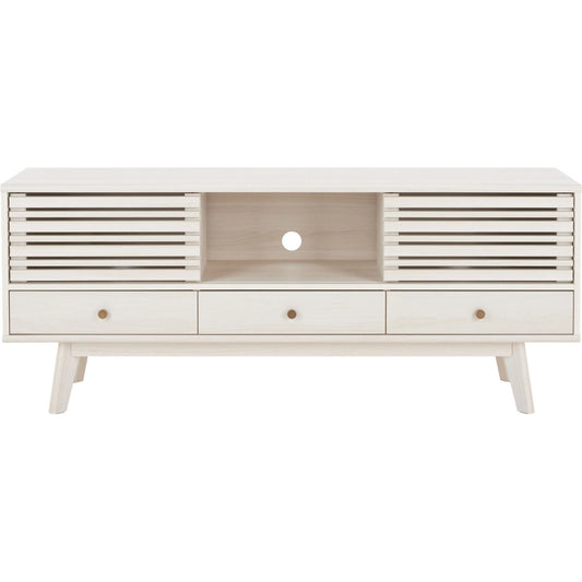 Alatar 3 Drawer 1 Shelf Media Stand by Safavieh. Made from particle board, mdf, solid wood in a modern style.