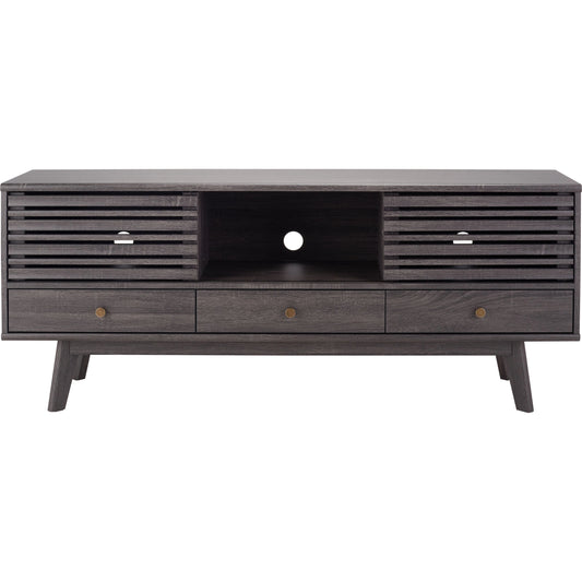 Alatar 3 Drawer 1 Shelf Media Stand by Safavieh. Made from particle board, mdf, solid wood in a modern style.
