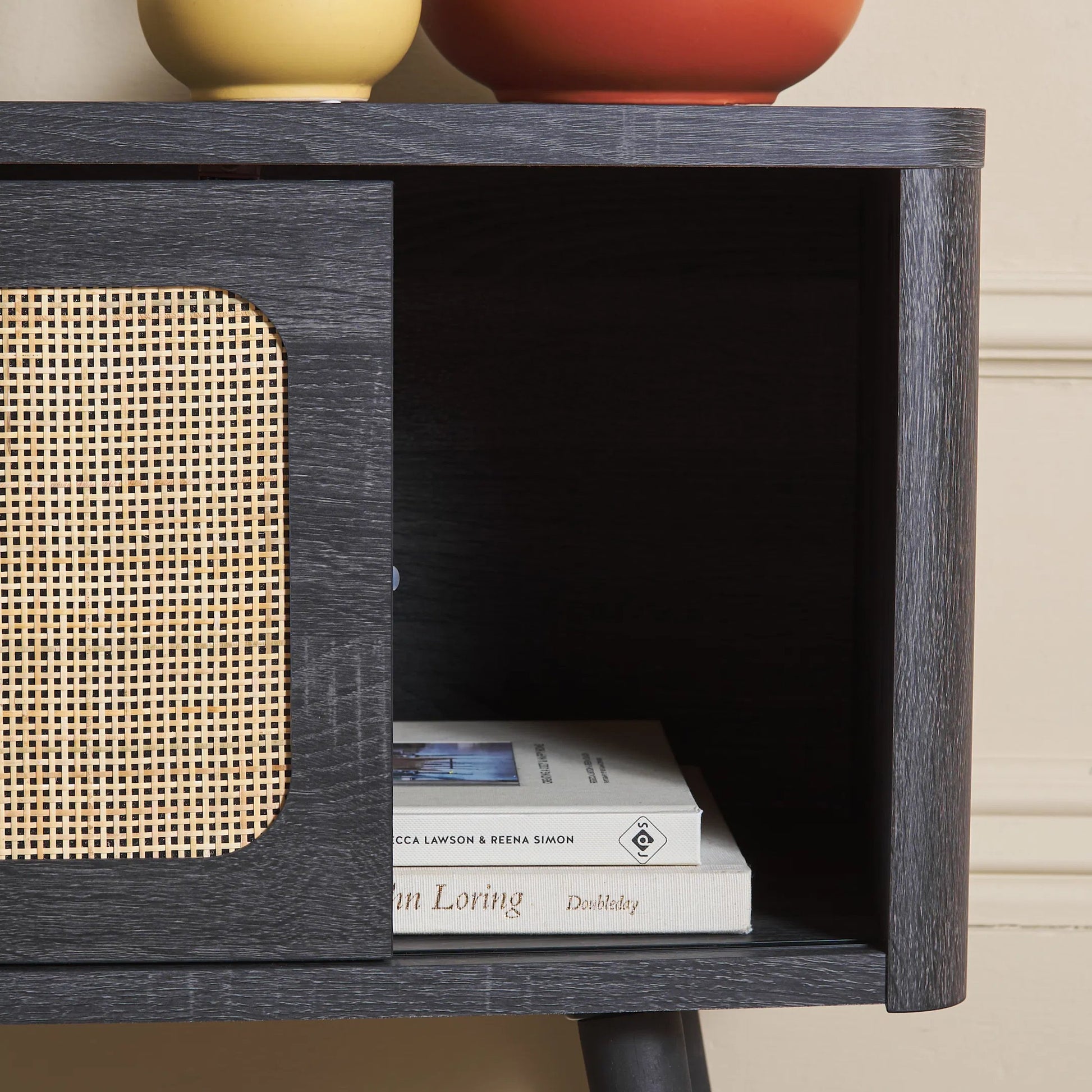 Netawaka 2 Door Media Stand by HedgeApple Essentials. Made from unique in a unique style.