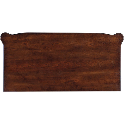 Charleston Five-Drawer Chest by Hooker Furniture. Made from cherry veneers, cedar, metal, solid-wood edge top in a transitional style.