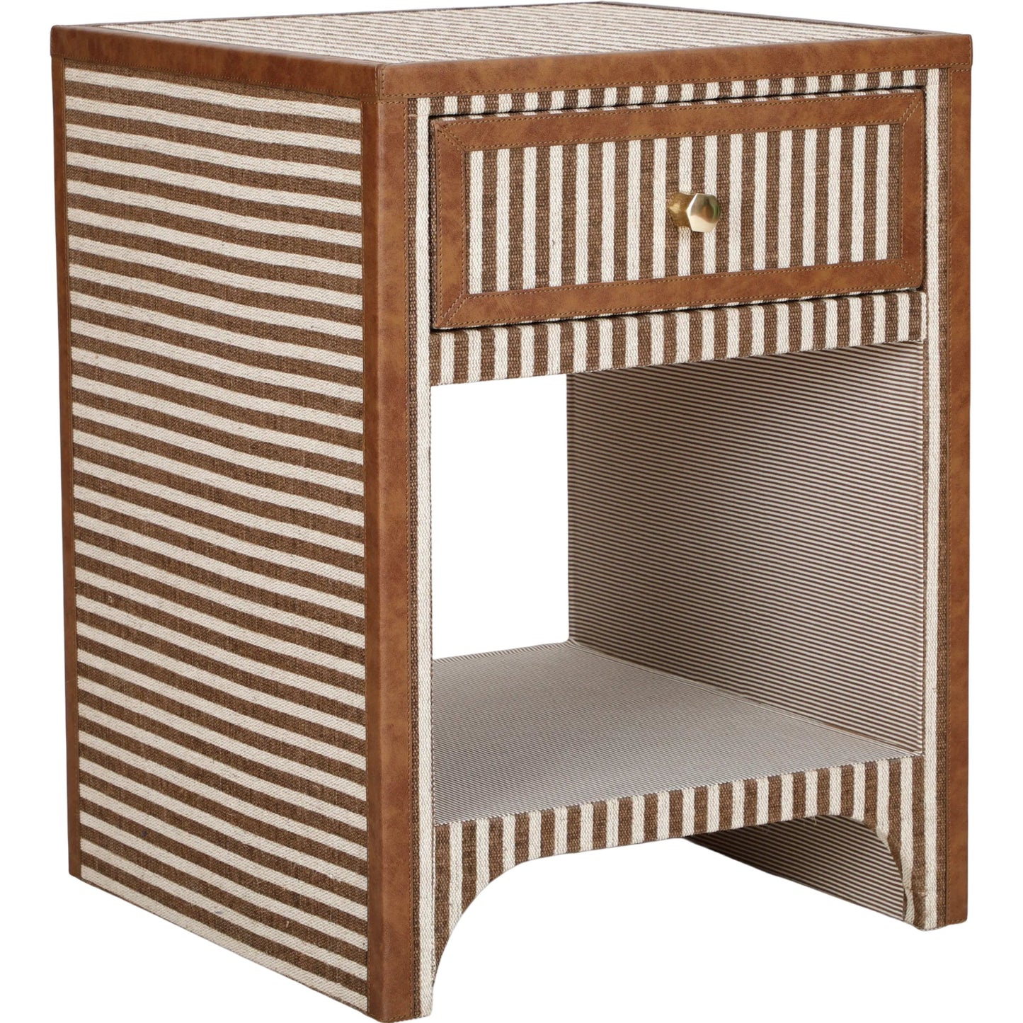 000 SI-2633779 | Primary Silo | Kora 1-Drawer Contract-Grade Nightstand by TOV Furniture in brown. Made from cotton, jute, mdf in a unique style.