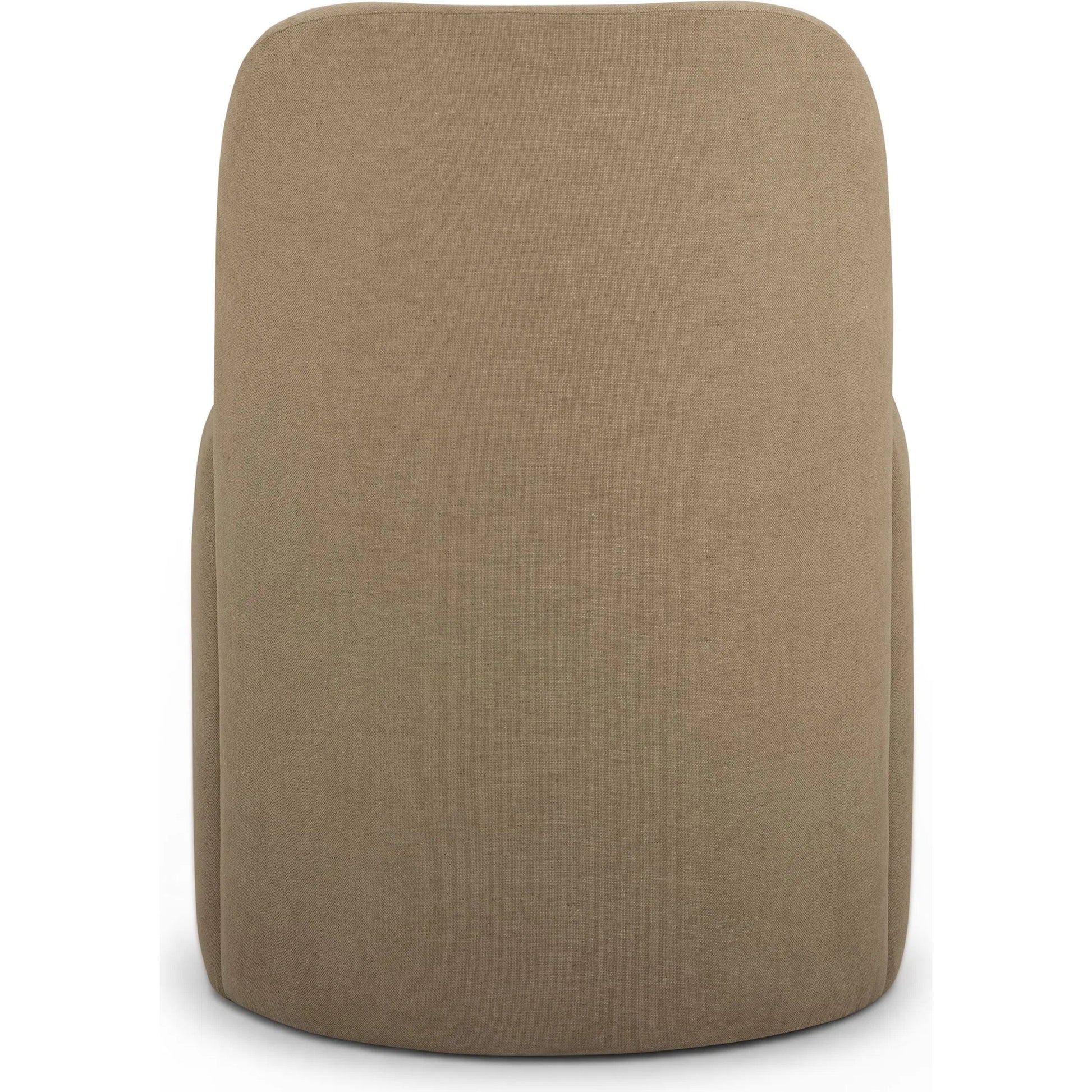 Persa Round Back Performance Dining Chair by TOV Furniture. Made from chenille, plywood in a unique style.