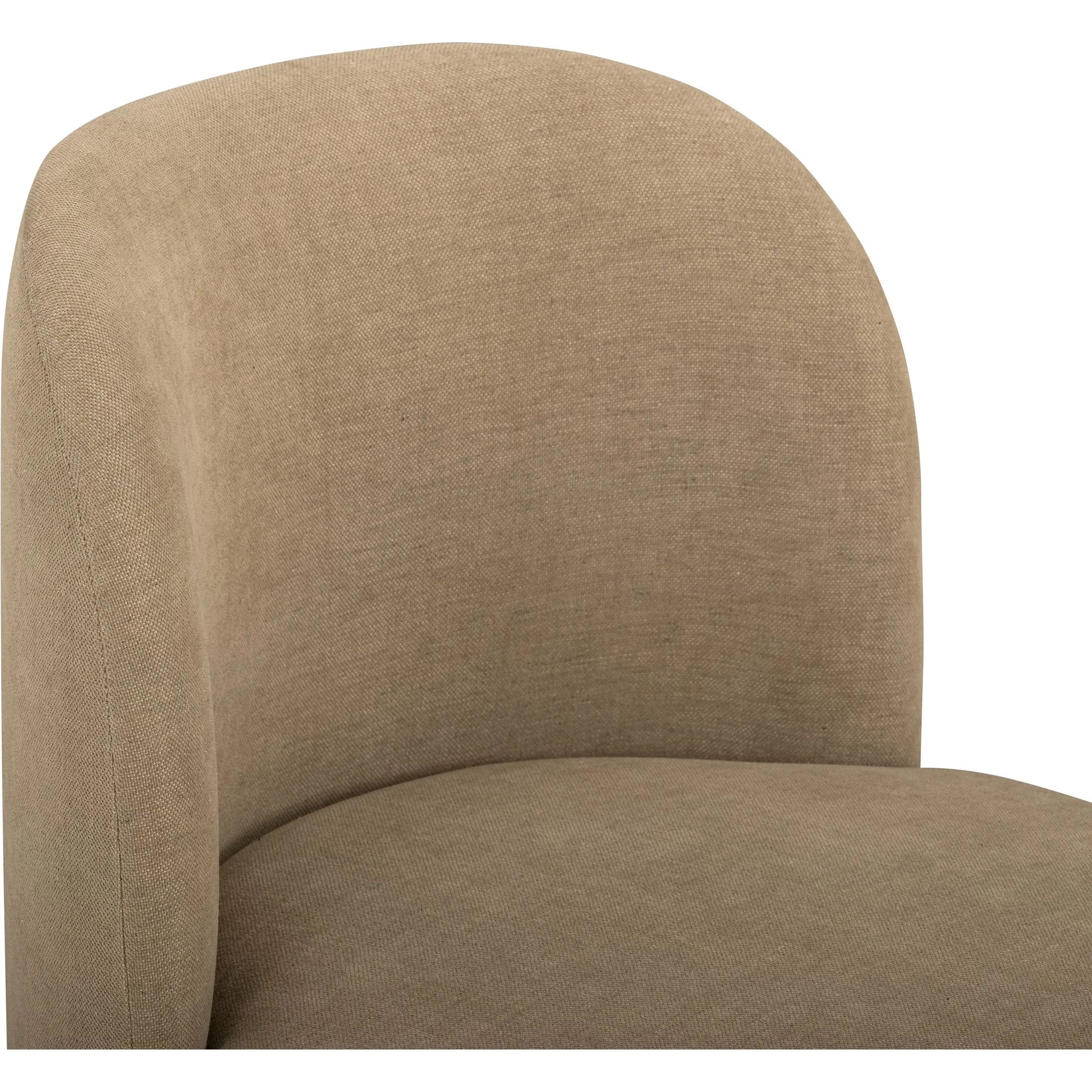 Persa Round Back Performance Dining Chair by TOV Furniture. Made from chenille, plywood in a unique style.