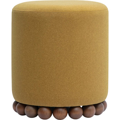 Dex Performance Vegan Mohair Ottoman by TOV Furniture. Made from faux mohair, plywood, rubberwood in a unique style.