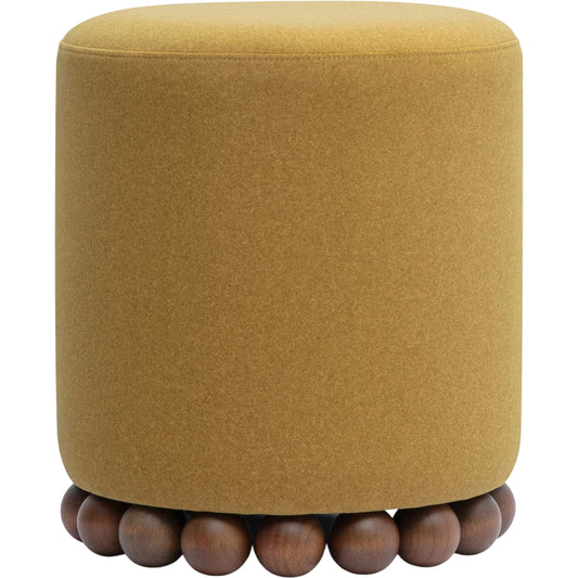 Dex Performance Vegan Mohair Ottoman by TOV Furniture. Made from faux mohair, plywood, rubberwood in a unique style.