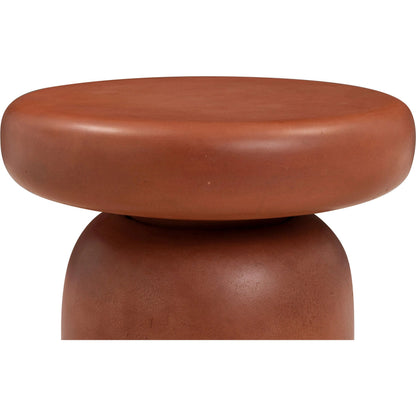 Lydia Indoor/Outdoor Side Table by TOV Furniture. Made from concrete in a unique style.
