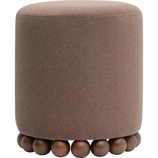 Dex Performance Vegan Mohair Ottoman by TOV Furniture. Made from faux mohair, plywood, rubberwood in a unique style.