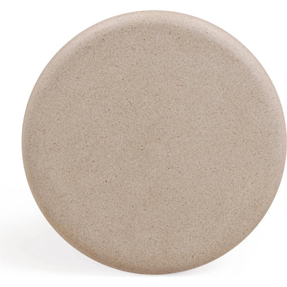Lydia Indoor/Outdoor Side Table by TOV Furniture. Made from concrete in a unique style.