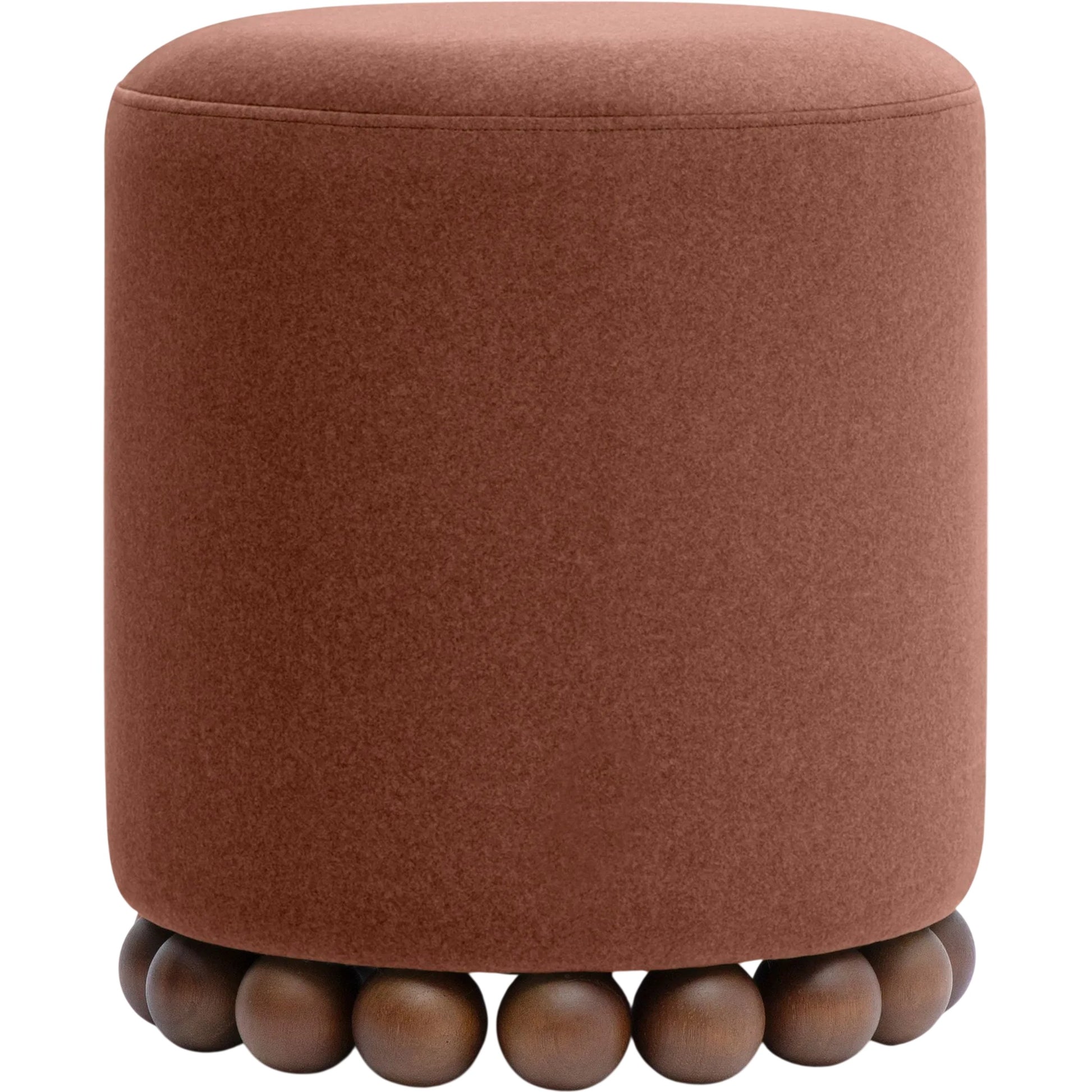 Dex Performance Vegan Mohair Ottoman by TOV Furniture. Made from faux mohair, plywood, rubberwood in a unique style.
