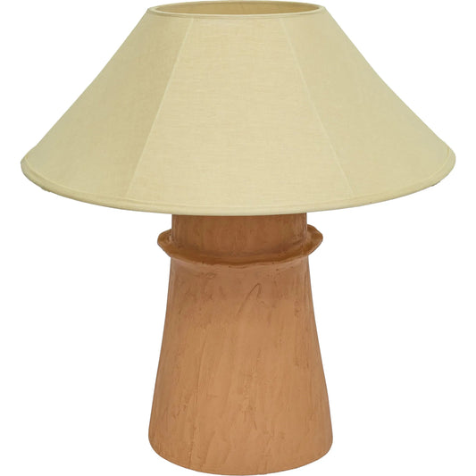 Matson Table Lamp by TOV Furniture in natural, terracotta. Made from fabric, terracotta in a unique style.