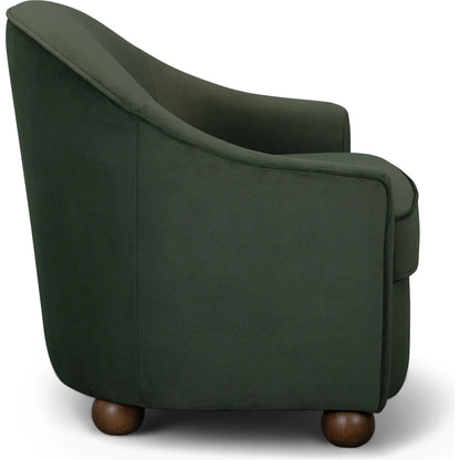 Cettie Performance Velvet Accent Chair by TOV Furniture. Made from fabric, pine, plywood, rubberwood in a unique style.