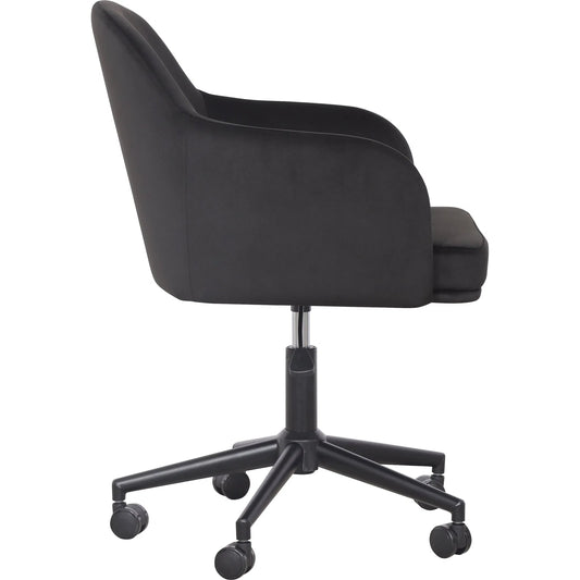 Sydney Performance Velvet Office Desk Chair by TOV Furniture. Made from fabric, foam, metal in a unique style.