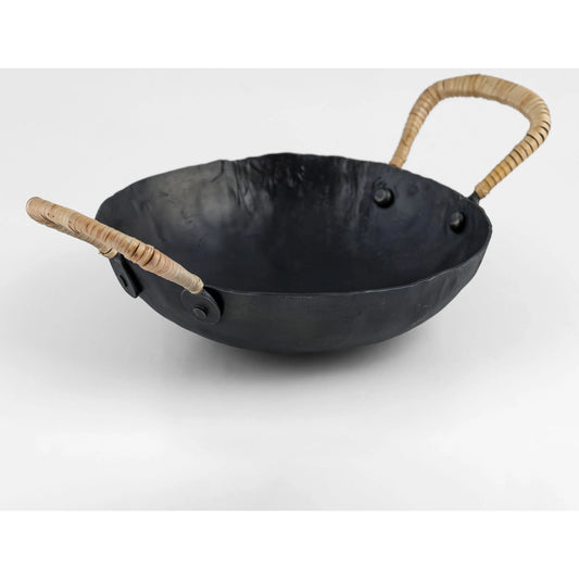 Verma Hammered Catchall by TOV Furniture in black. Made from iron in a unique style.