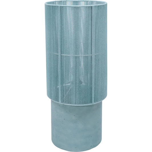 Mondada Table Lamp by TOV Furniture. Made from concrete, iron, rope in a unique style.