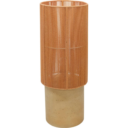 Mondada Table Lamp by TOV Furniture. Made from concrete, iron, rope in a unique style.