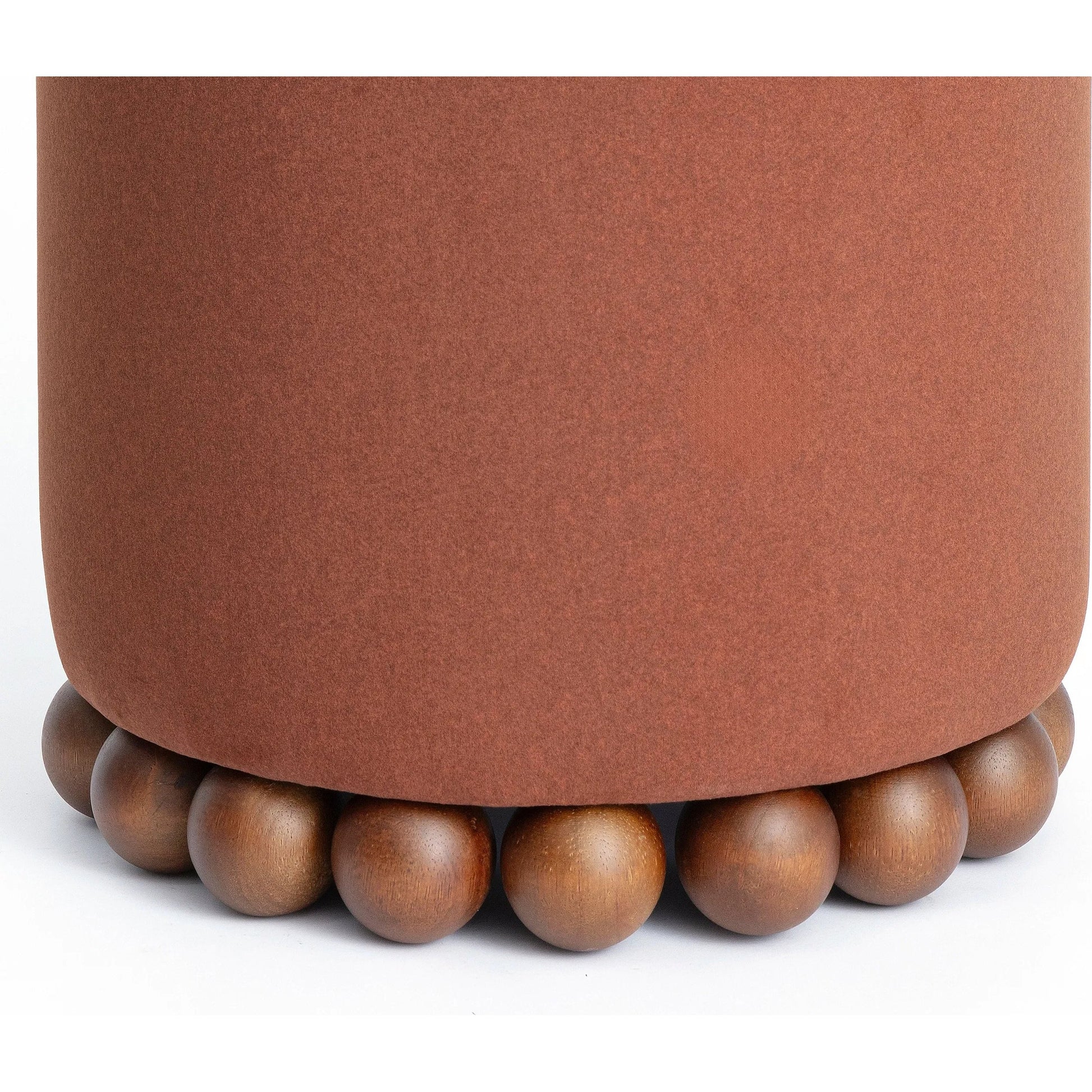 Dex Performance Vegan Mohair Ottoman by TOV Furniture. Made from faux mohair, plywood, rubberwood in a unique style.