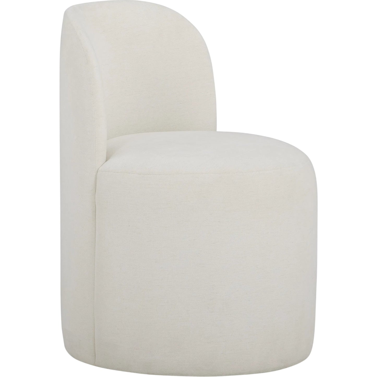 000 SI-2633791 | Primary Silo | Persa Round Back Performance Dining Chair by TOV Furniture. Made from chenille, plywood in a unique style.