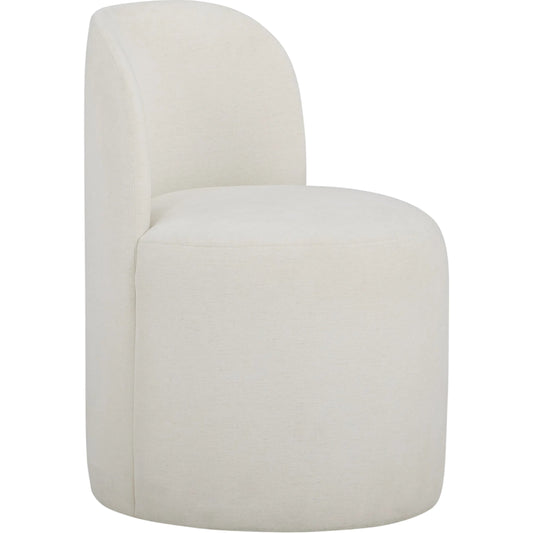 Persa Round Back Performance Dining Chair by TOV Furniture. Made from chenille, plywood in a unique style.