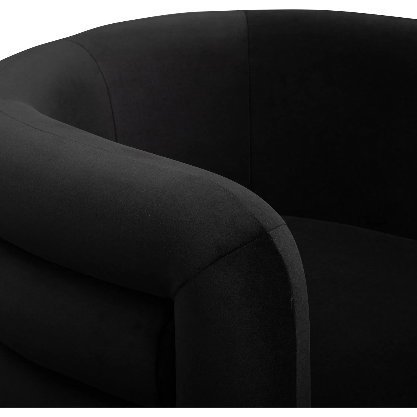013 SI-2535602 | Closeup | Curves Performance Velvet Swivel Accent Chair by TOV Furniture. Made from fabric, plywood in a unique style.